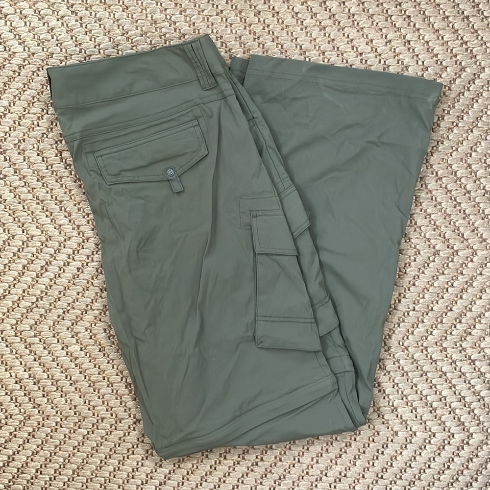 Prana - Outdoor Hiking Zip Shorts Nylon Pants - Green - 12